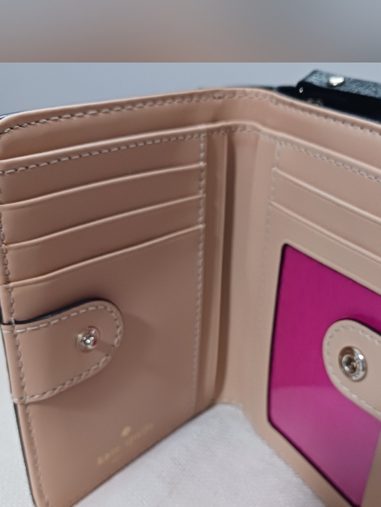 NWOT Kate Spade Wellesley Cara Wallet Zip Small Stacy Coin Purse Black - Picture 2 of 8